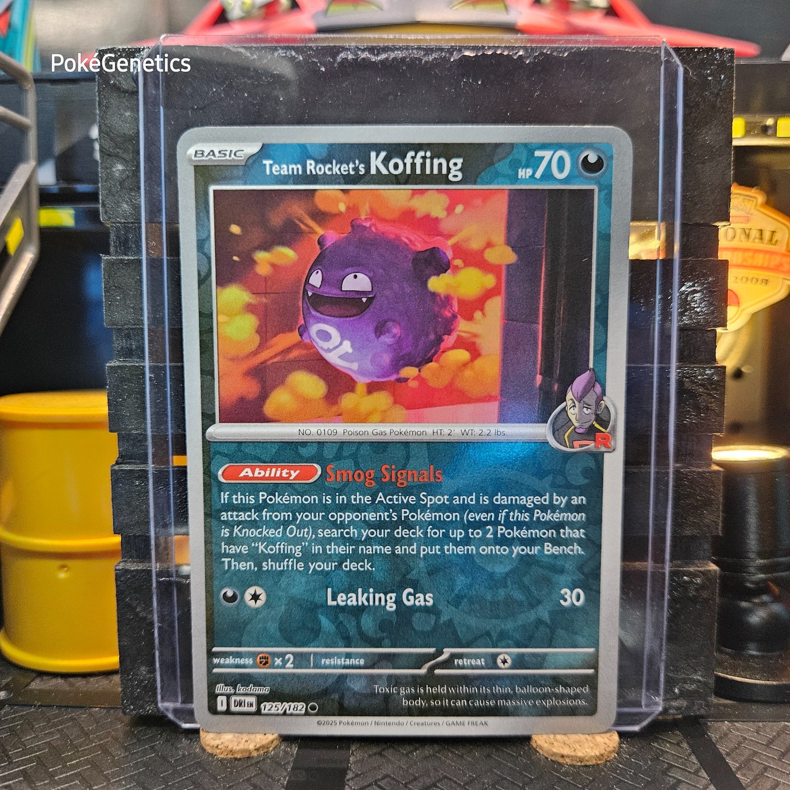Team Rocket's Koffing Destined Rivals Reverse Holo Pokémon TCG 125/182 SV10