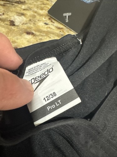 Speedo Costume da Bagno Donna 12/38 Pezzo Unico Pro Lt Super Pro Solid Adulto Nero Nuovo con etichette - Foto 6 di 6
