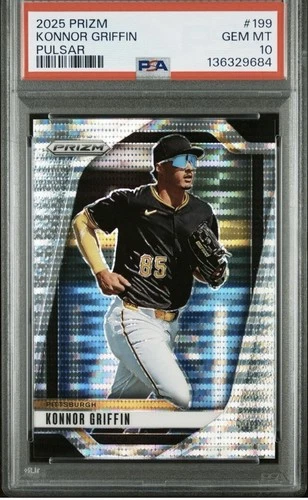 Konnor Griffin 2025 Prizm Pulsar RC PSA 10 #221/499 *GEM*