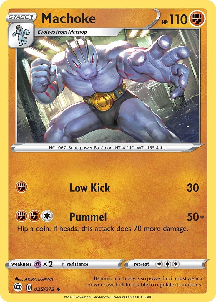Machoke - 025/073 - Uncommon (Mp) Champion's Path - Fighting Pokémon