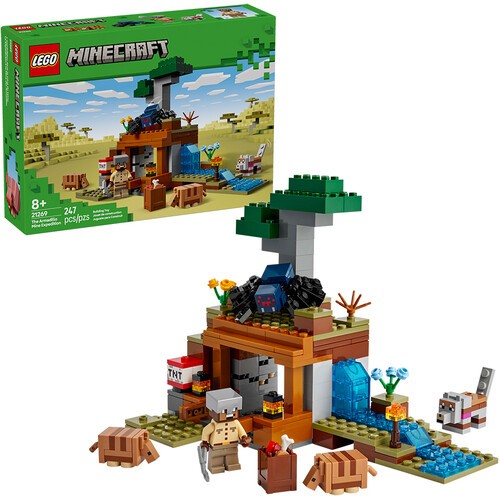 Конструктор LEGO Minecraft The Armadillo Mine Expedition 21269 [Новая игрушка] Brick