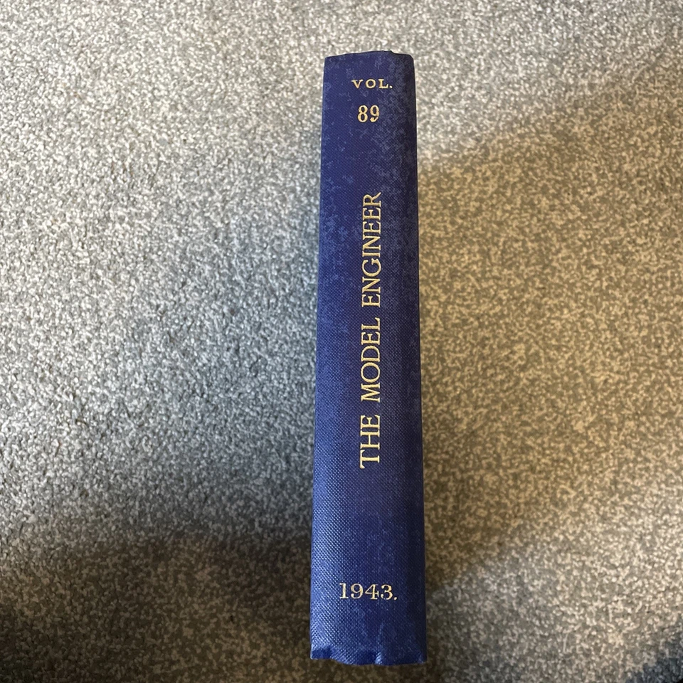 Model Engineer hobby vintage Magazines bound 1943 volume 89 Collection July/Dec  - Image 2 of 4