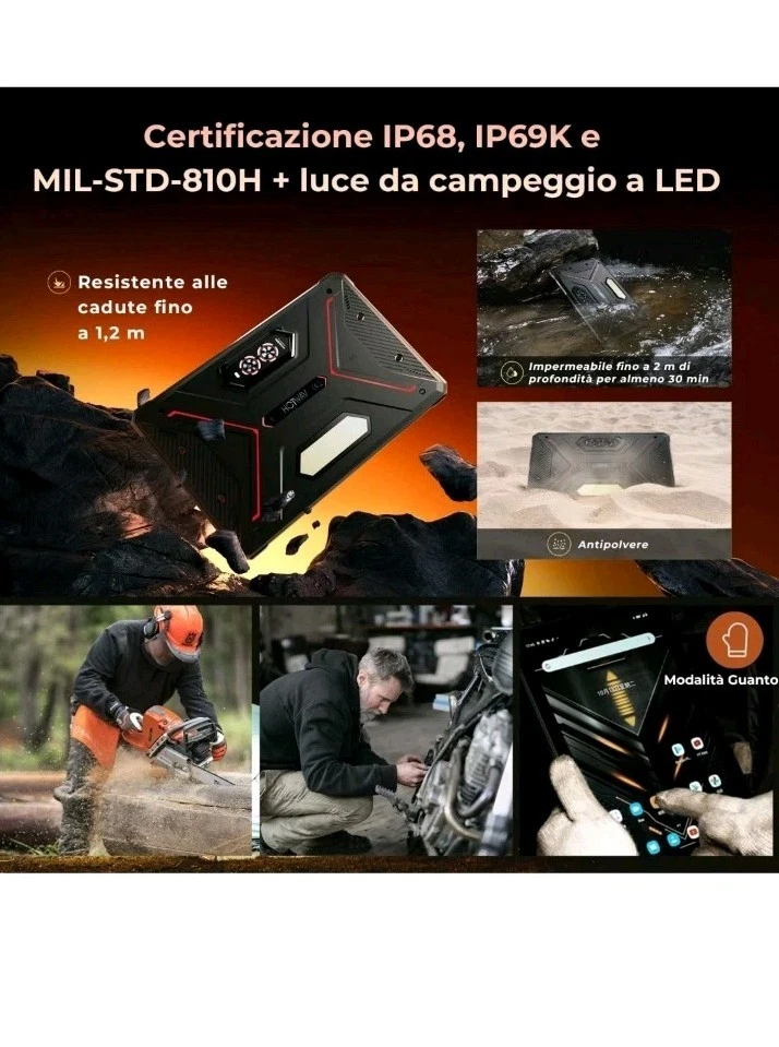 HOTWAV R9 Pro Android 14 Tablet 2K FHD+ 20080mAh 20GB + 256gb 64MP+16MP SIM 5G - Imagen 4 de 4