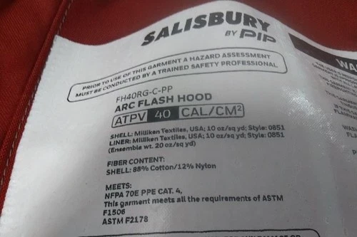 Honeywell Salisbury SK40RGM-C-PP Size M 40 Cal/Cm2 Arc Flash Kit (No Bibs) image 5