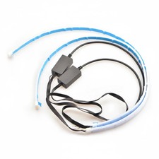 2 X 60cm Slim Amber Sequential Flexible Led Drl Turn Signal Strip For Headlight