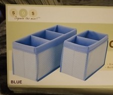 2 Piece Nursery Organizer Set  Blue