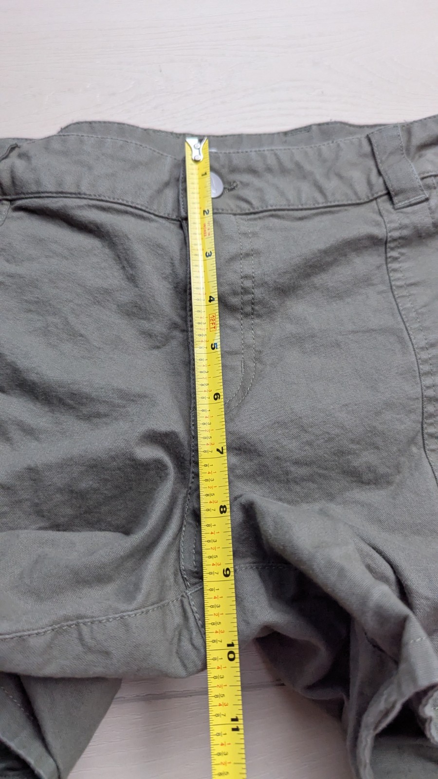 Flylow "Patsy" Gray Stretchy Cotton Canvas Chino … - image 8