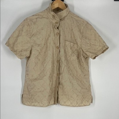 Classic Elements Cream Button Down Shirts Size L/G Gently Used
