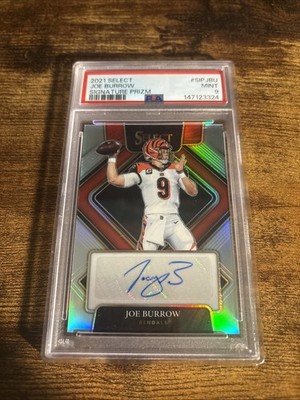 2021 Select Joe Burrow Auto /49 PSA 9