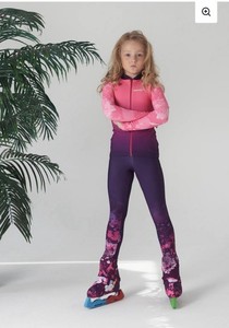Ugoskate Figure Skating Outfit Three Pieces Set - Unicorn- Girls Size 110 cm