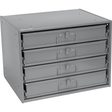 Durham Steel Compartment Box Rack with 4 of 32-Compartment Boxes 20 x 15-3/4 x