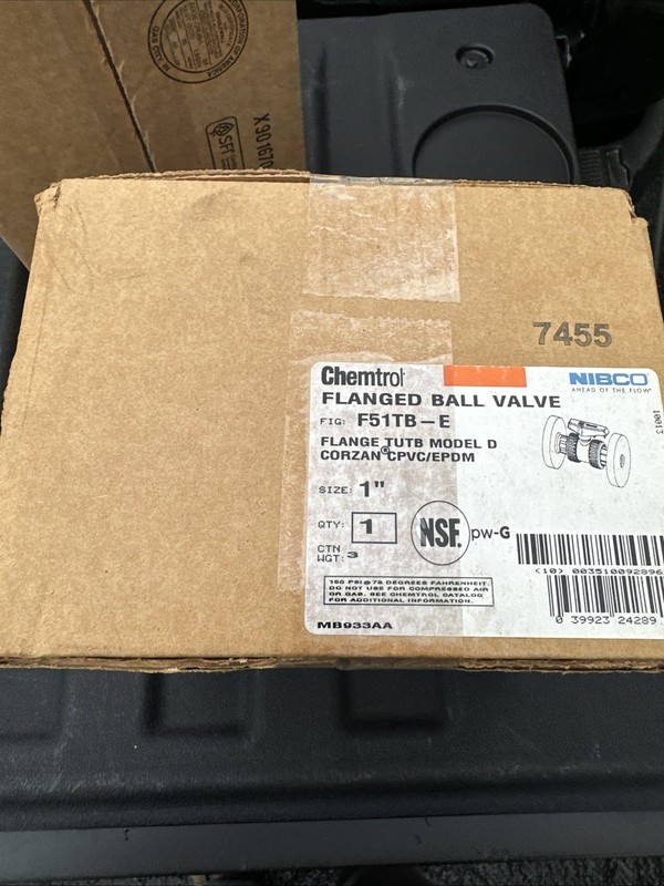 Chemtrol Cpvc 1” Flanged Ball Valve 