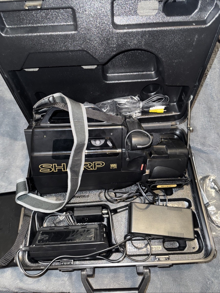 Sharp VL-L270 VHS Camcorder With Hard Case Untested | eBay