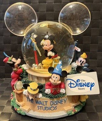 Disney Walt Disney Studios ''Mickey Mouse Club March'' Musical & Lighted Snowglobe