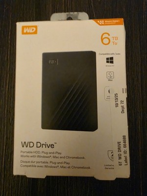 WD Elements SE 6TB Portable External Hard Drive USB New Sealed