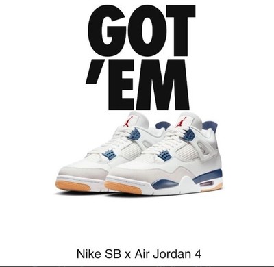 Nike Air Jordan 4 SB Navy EU46/US12 Neu