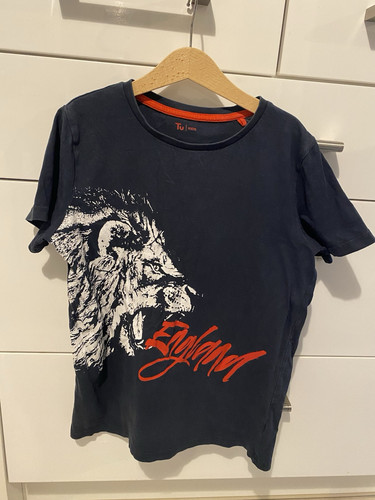 Boys England Lion T-shirt - Age 11 years - TU - Picture 1 of 3