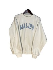 Brandy Melville John Galt Malibu Sweatshirt Perfectly Worn Oversized Cream Large