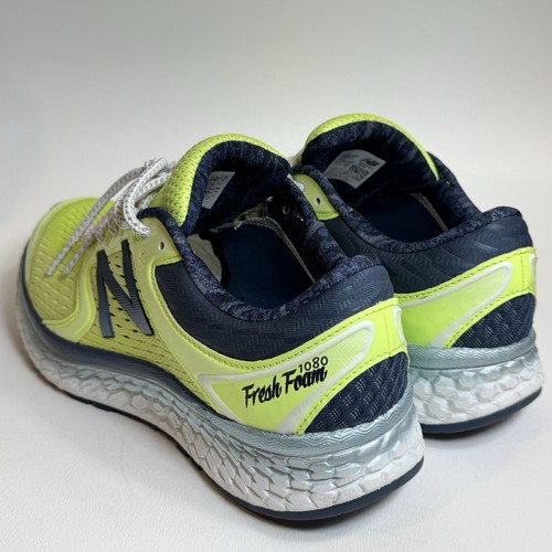 New Balance Fresh Foam 1080v7 Womens Size 10.5 Bleached Lime Glo Running Shoes - Picture 5 of 12