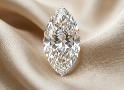 2 Ct Marquise Cut White Lab Grown Diamond D Color VVS1 Clarity