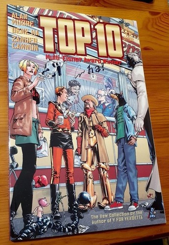 TOP 10 BOOK 1 TPB - SIGNED BY GENE HA - WILDSTORM 2000 SECOND PRINTING - Picture 14 of 14