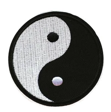 Yin Yang Martial Arts Yoga Meditation Peace 69 Embroidered Iron On Patch 3.0"
