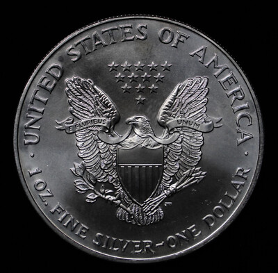 1999 Silver Eagle Walking Liberty ENAMEL Toned 1oz 999 FINE SILVER