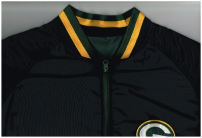 GREEN BAY PACKERS REVERSIBLE ZIP FRONT JACKET BY JERZEES
