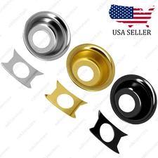 Electric Guitar Recessed Cup Jack Plate for Fender Telecaster Tele in 3Colors