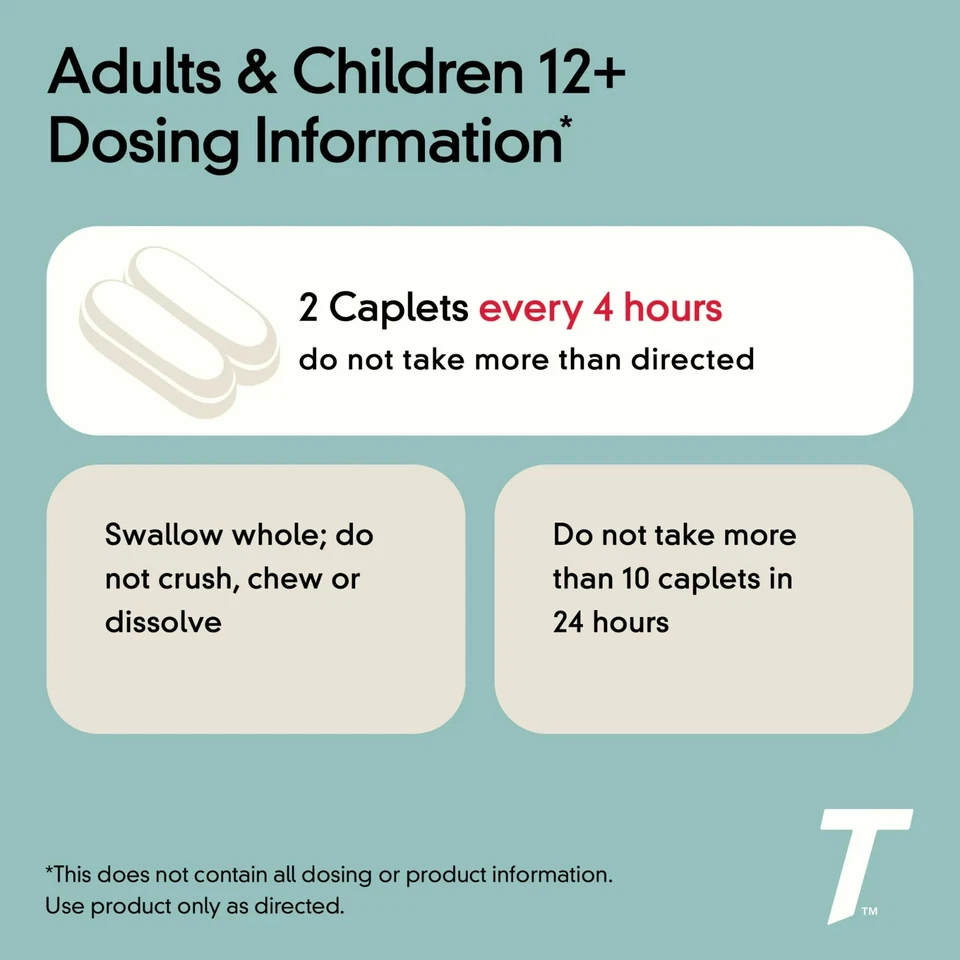 (Paquete de 4) TYLENOL Resfriado y Gripe Severo Día/Noche Comprimidos 24 unidades ~ Exp 12/2025 Foto 3 de 4
