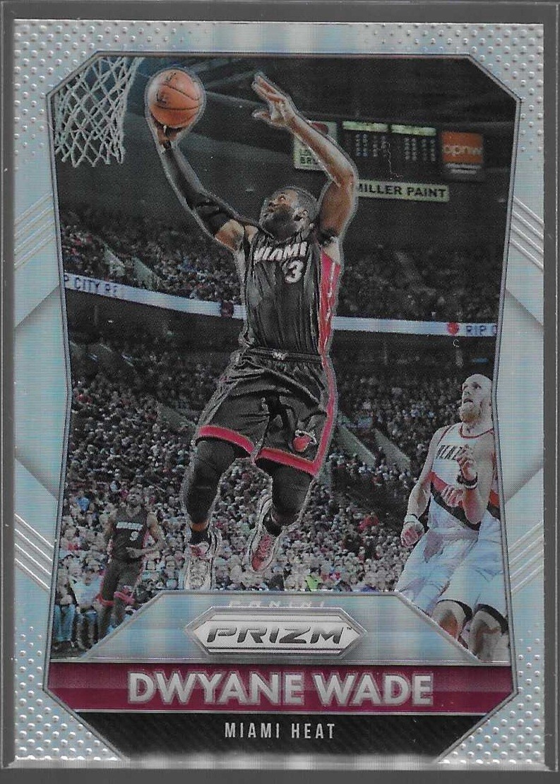 2015-16 Prizm Dwyane Wade Silver Prizm #64 Miami Heat