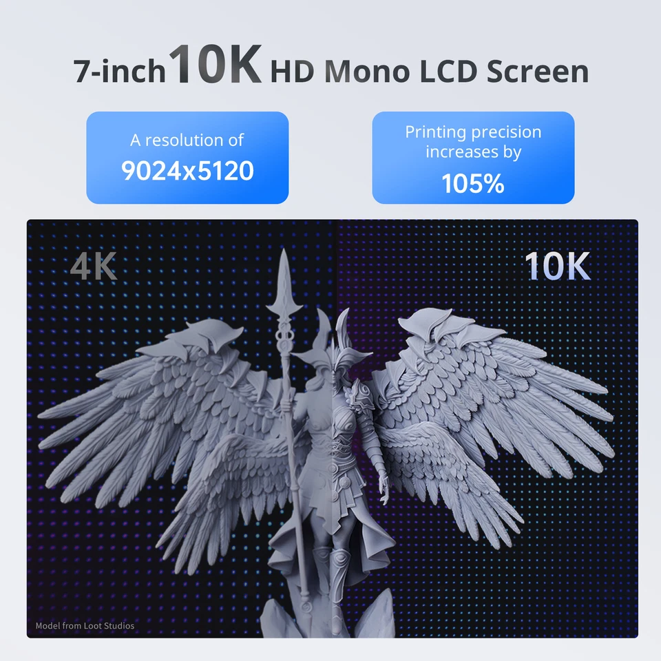 Impresora 3D ANYCUBIC Photon Mono 4 EB Versión 10K Resina Pantalla Mono 7"" + Resina 2KG Foto 3 de 4