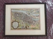 Magdeburg - „Magdeburgum“ Gesamtansicht aus der Vogelschau mit Stadtwappen 