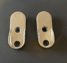 Wardrobe End Supports Brackets for Oval Hanging Rails 45 X18mm . PACK OF 2