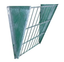 Robuste Heuraufe Futterraufe Wandraufe Futtertrog Wandraufe verzinkt, 54x60x26cm