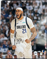 DANIEL GAFFORD DALLAS MAVERICKS SIGNED 16X20 PHOTO BAS ITP CERT YELL