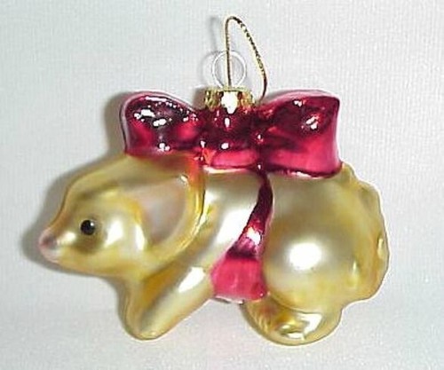 Real Musgrave Pocket Dragons Ornament 1998 Gold Blown Glass Flambro New In Box - Picture 3 of 3