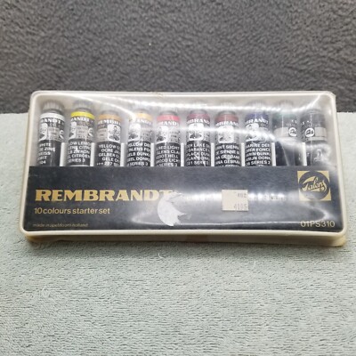 Vintage Talens Rembrandt Colour Starter Set 10x 17 ml Tubes 01PS310 READ DESC.!