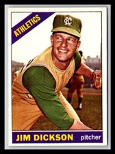1966 Topps #201 Jim Dickson EX or Better