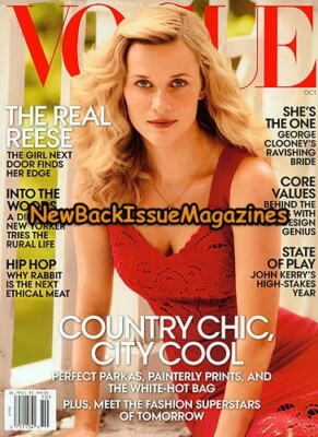 Vogue 10/14,Reese Witherspoon,George Clooney,Amal Alamuddin,October 2014,NEW
