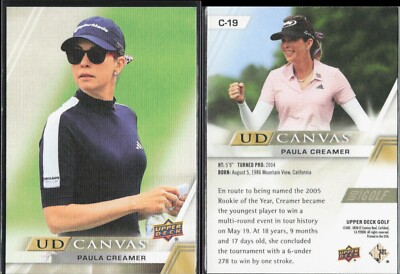 2024 Upper Deck Golf Canvas Parallel #19 Paula Creamer