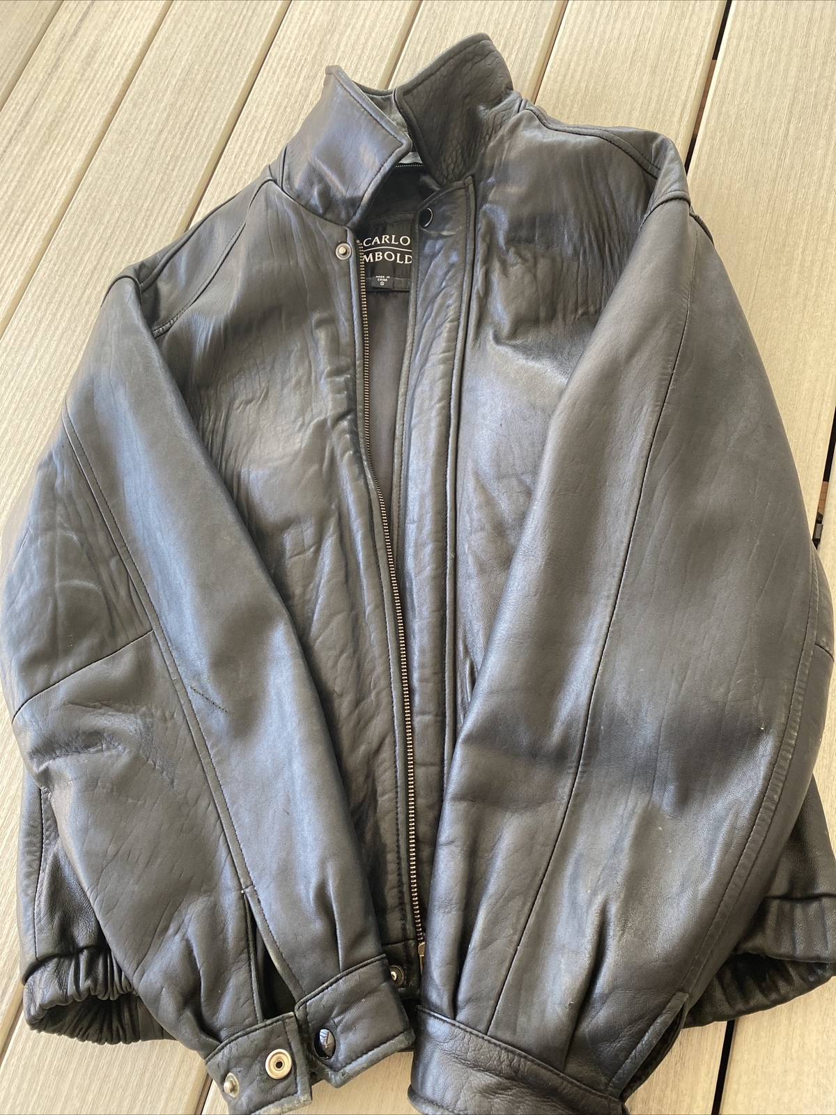 Portefeuille De Voyage Vintage Carlo Amboldi - Cuir D'Agneau Marron
