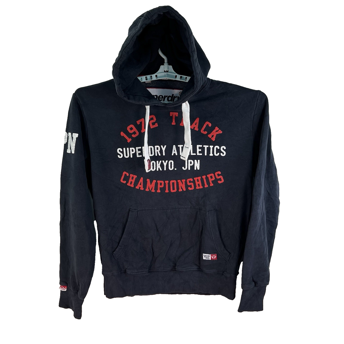 Superdry Track & Field 72 Japan Hoodie Mens Adult Size L Black | eBay
