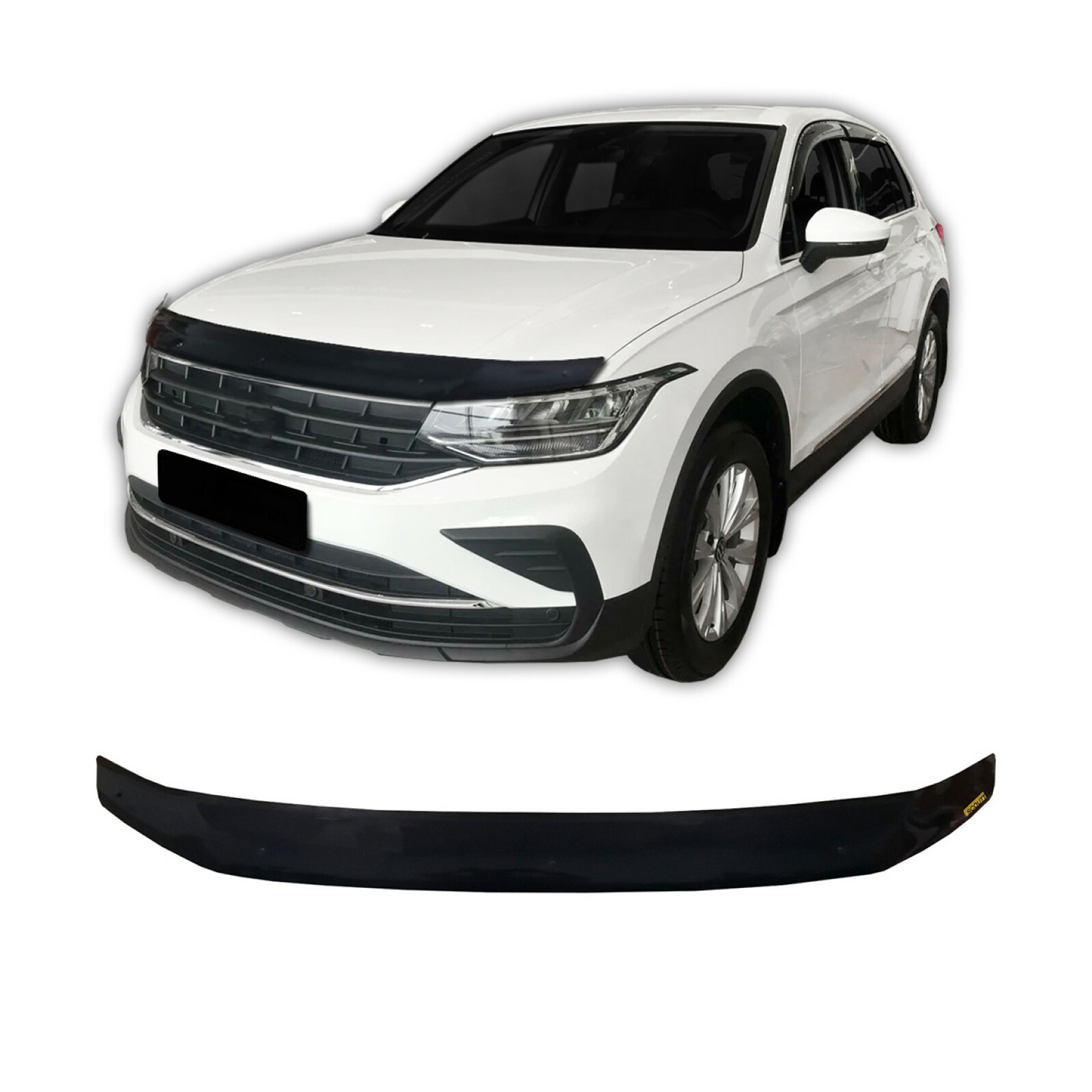 Bra de capot noir pour VW Tiguan depuis 2020 Scoutt