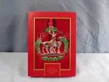 Lenox 2023 Our First 1st Christmas Metal Ornament - Reindeer Deer - New In Box