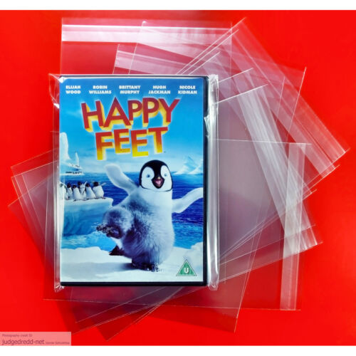 New DVD Display Store and Post. Acid-Free Size1 Covers Sleeve Clear Only x 10 - Afbeelding 1 van 12