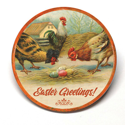 Easter Greetings Chickens Rosters Hens & Eggs Fridge Magnet BUY 3, GET 4 FREE 