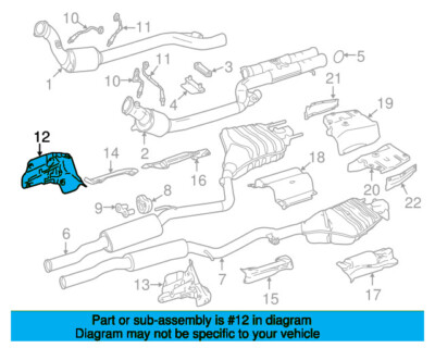 Mercedes-Benz S-Class W221 Exhaust Manifold Heat Shield Right A2216826671