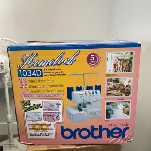 Brother 1034D 3/4 Thread Serger with Differential Feed - White