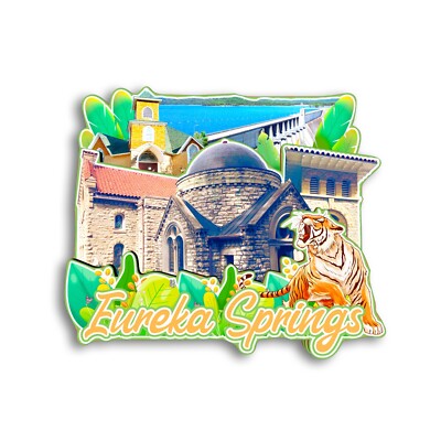Eureka Springs Arkansas USA Refrigerator magnet 3D travel souvenirs wood craft